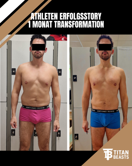 Transformation Abnehmen Coaching – vorher nachher Ergebnis